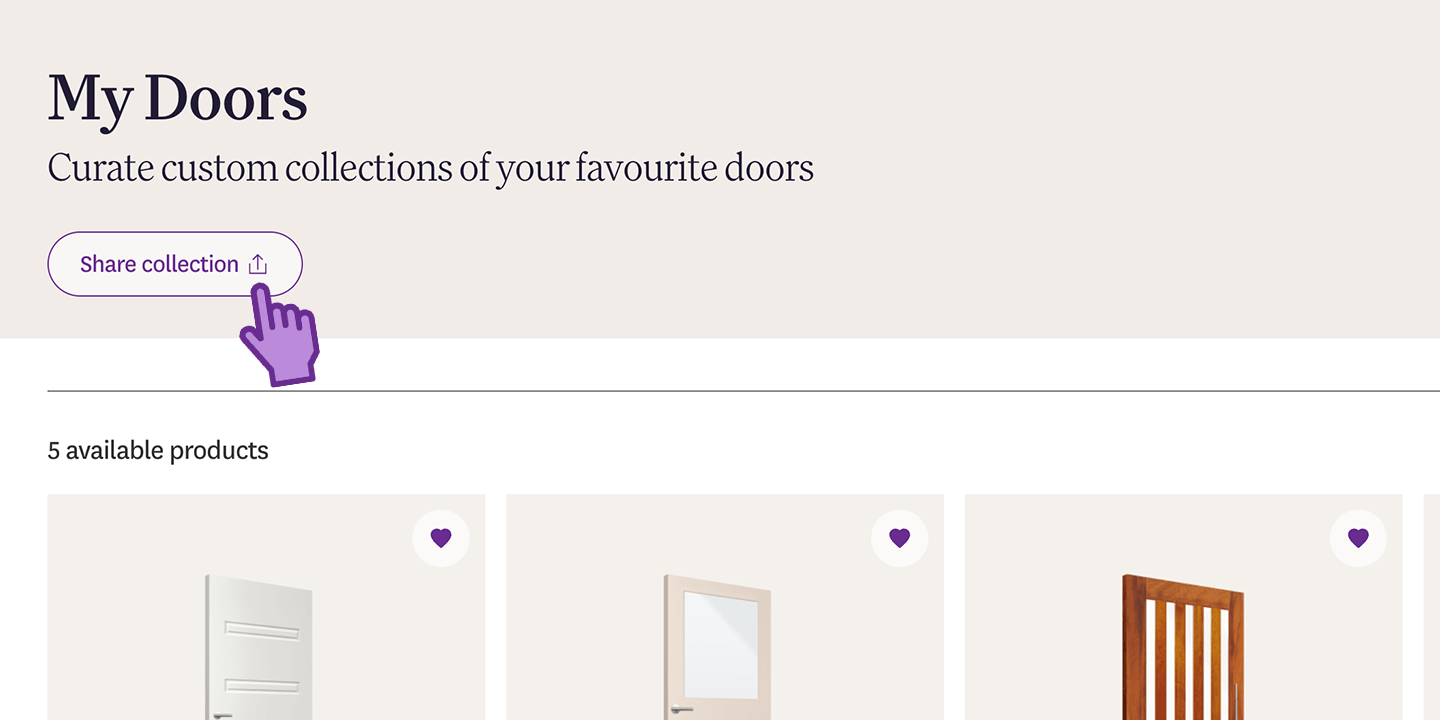 Share with your clients or builder